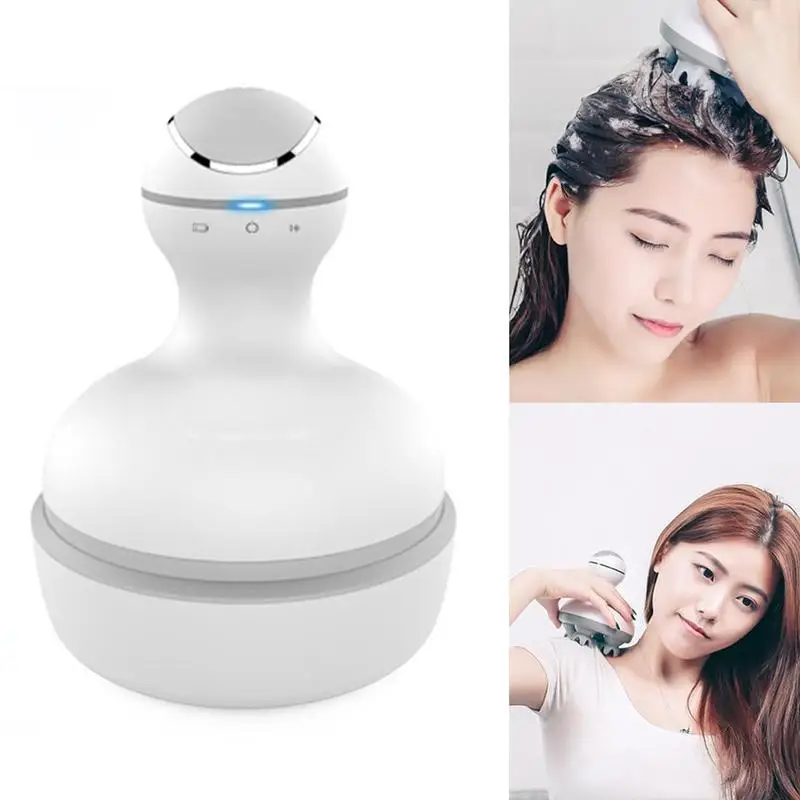 

Waterproof Wireless USB Electric Hand Held Shiastu Manual 4 Heads Scalp Massager Device Relax Head Massager Massage Relaxation