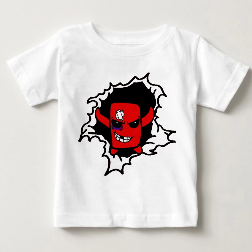 

Fashion T Shirt kids Super Meat Boy Video Game Printed T Shirt Funny boys Tee Shirts Hipster O-Neck Cool Tops T-shirt MJ