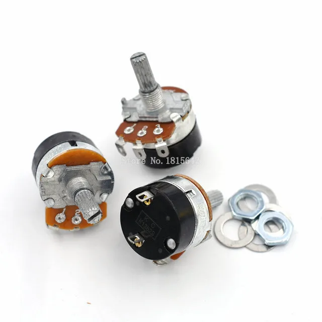 Regulador de velocidade de resistência ajustável, 5 peças WH138-1 com potenciômetro do interruptor WH138-1 b5k b10k b20k b50k b100k b250k b500k