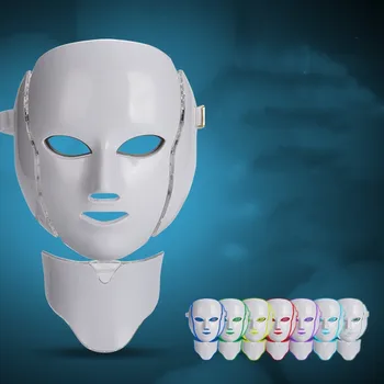 

7 Colors Beauty Therapy Photon LED Facial Mask Light Skin Care Rejuvenation Wrinkle Acne Removal Face Neck Beauty Spa Instrument