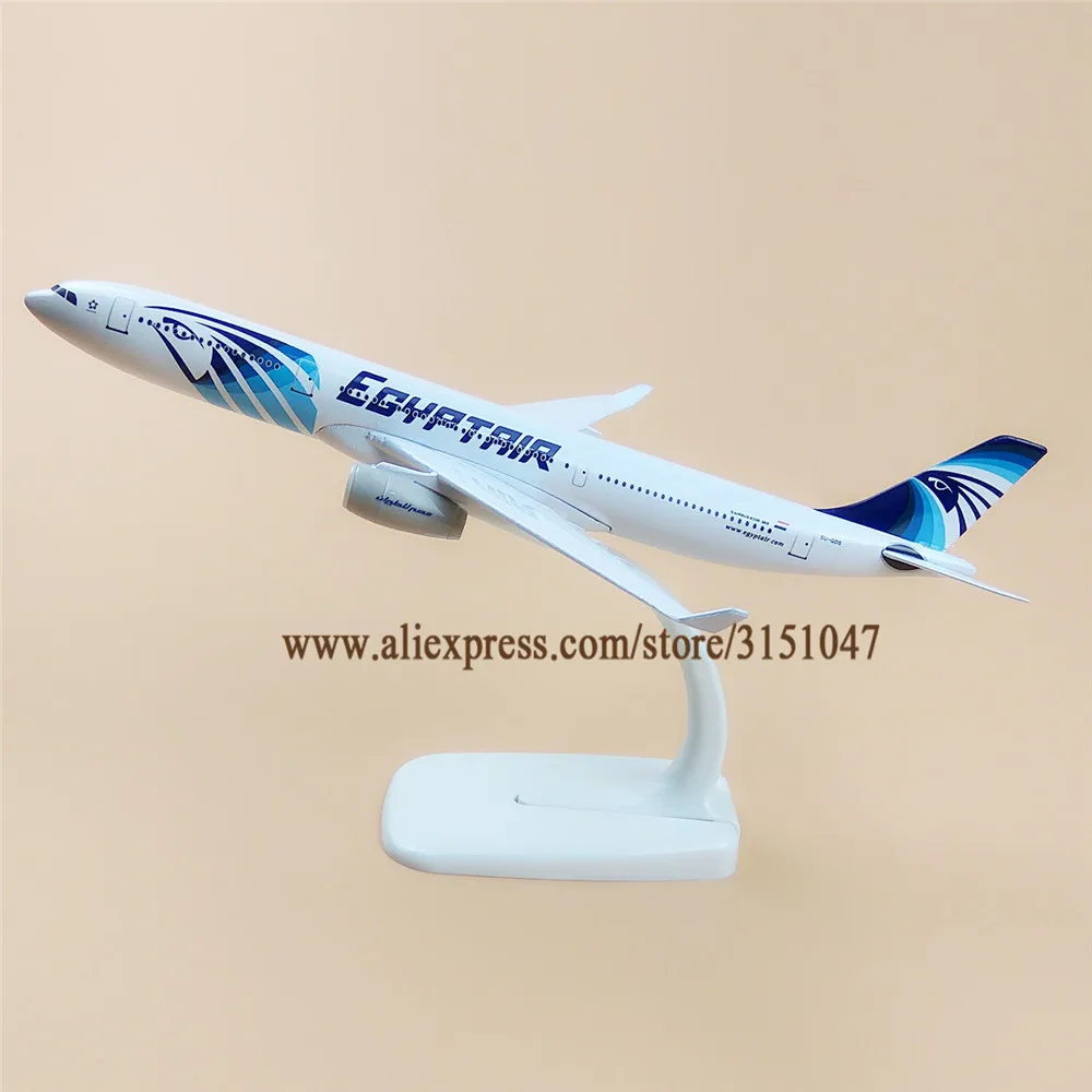 

20cm EGYPT AIR Airlines Airbus 330 A330 Airways Airplane Model Alloy Metal Model Plane Diecast Aircraft