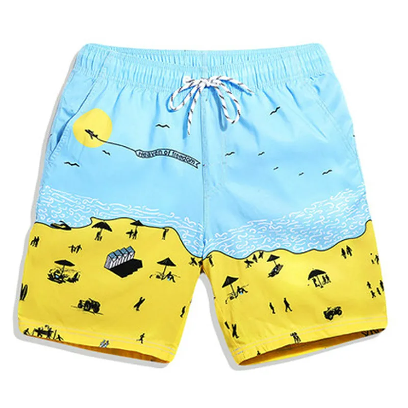 Beach Printing Men S Swimming Trunks For Bathing Plus Size Swimwear Men Swimwear Boxers