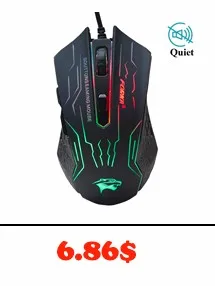 FORKA USB Wired Computer Mouse Silent Click LED Optical Mouse Gamer PC Laptop Notebook Computer Mouse Mice for Office Home Use cheap wireless gaming mouse