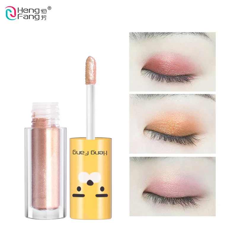 

Cute Bear Shape Diamond Shimmer Eyeshadow Glitter Pigments 6 Colors Metallic Liquid Eyeshadow Eyes Makeup Sparkle Eyeliner