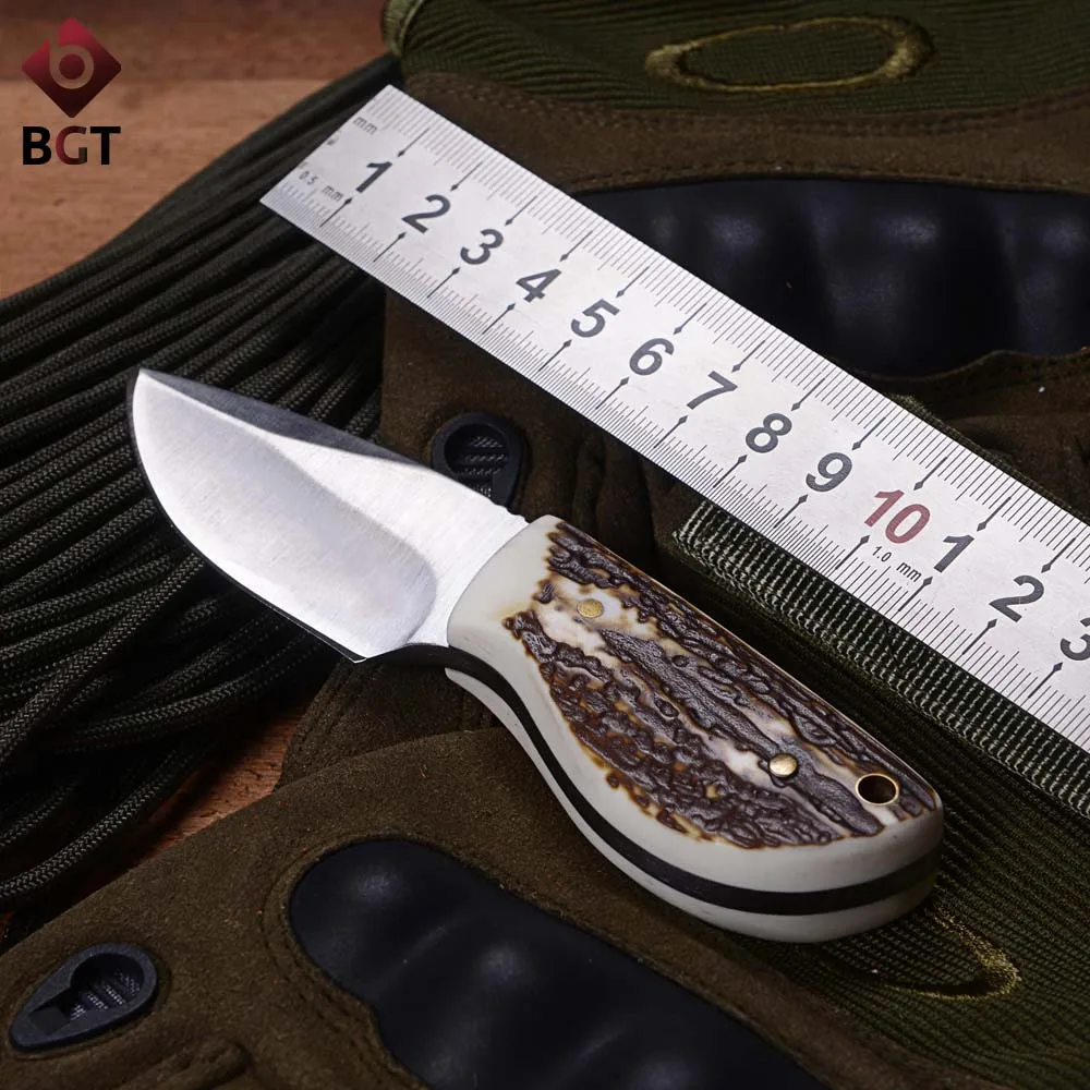 

BGT 7Cr17 Blade Mini Straight Pocket Knife Utility Camping Survival Rescue Fixed Knives Tactical Hunting EDC Outdoor Tools