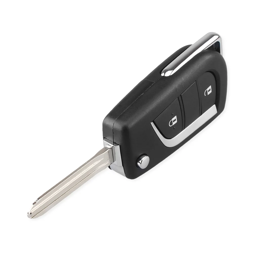 Сменный складной чехол брелок KEYYOU для дистанционного ключа с 2 кнопками Toyota TOY43
