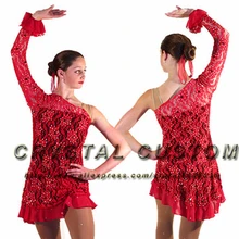 Пользовательские фигурное катание платье для конкурса новые модные брендовые лед фигурное катание платье для детей DR3552