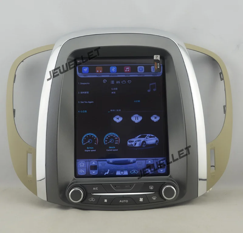 Top 10.4" tesla style vertical screen Octa core Android 8.1 Car stereo GPS navigation for Buick Lacrosse 2010-2013 9