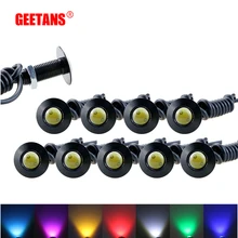 GEETANS 1pcs Ultra thin 2.3CM 12V Car led DRL Daytime Running light source waterproof Eagle eye lamp /Parking Warning Light AE