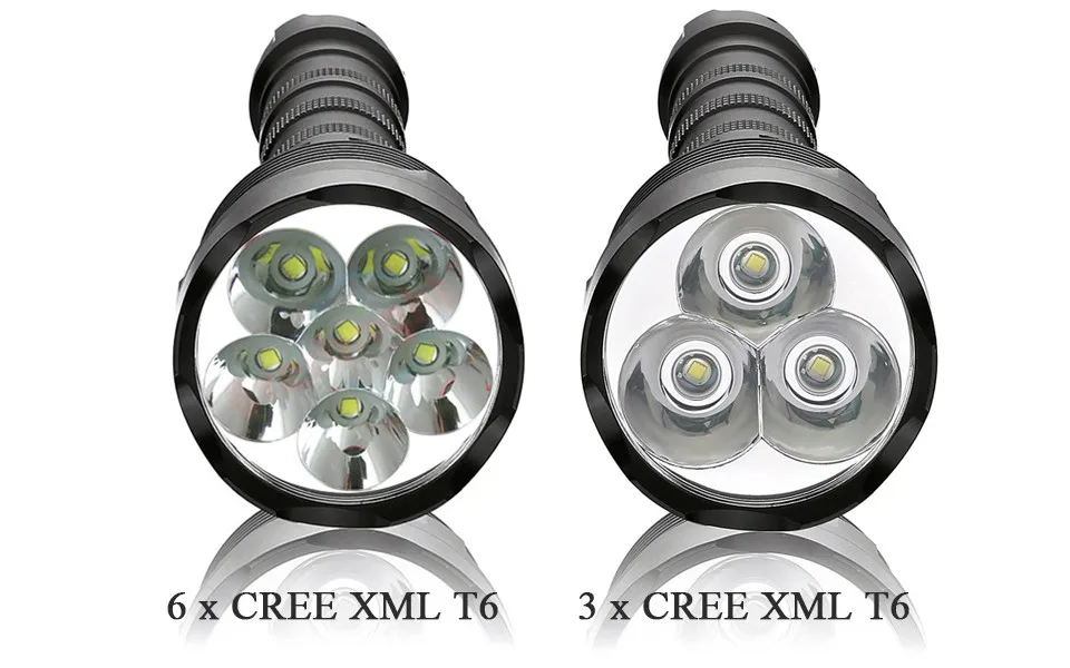 6 led 18650 Перезаряжаемые супер яркий long range Фонарик xml t6 фонарь прожектор факел фонарик водонепроницаемый zaklamp