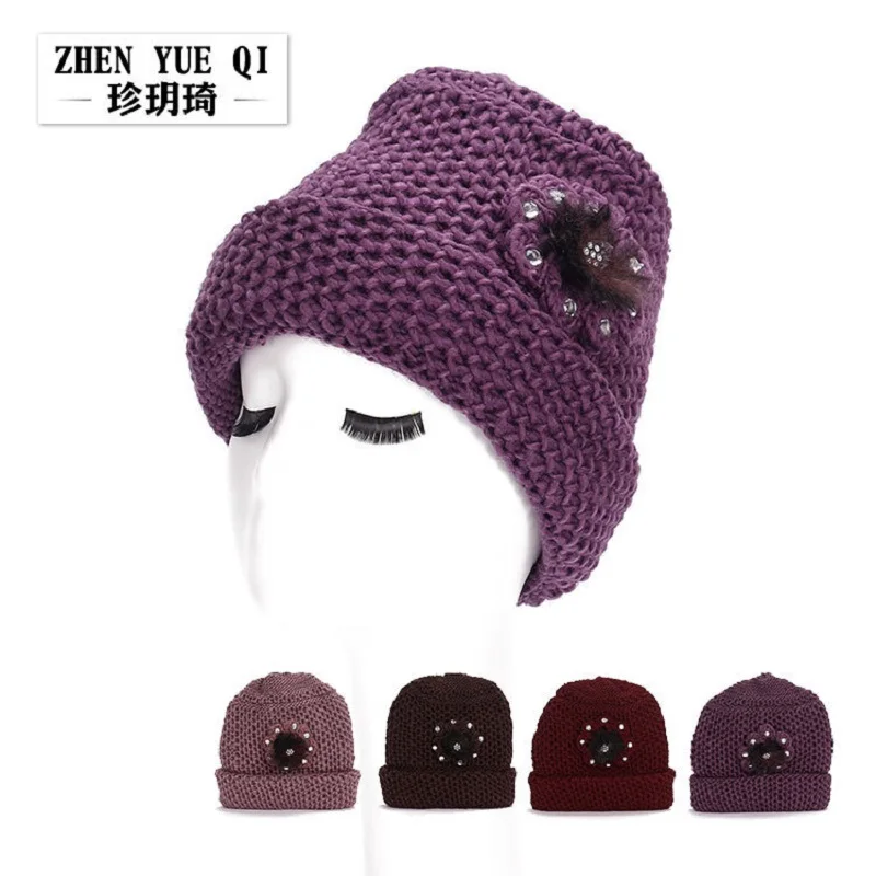 

Women winter cap Warm Fleece inside Casual Skullies & Beanies Bonnet Hat gorros mujer invierno Knitted Wool Female Cap
