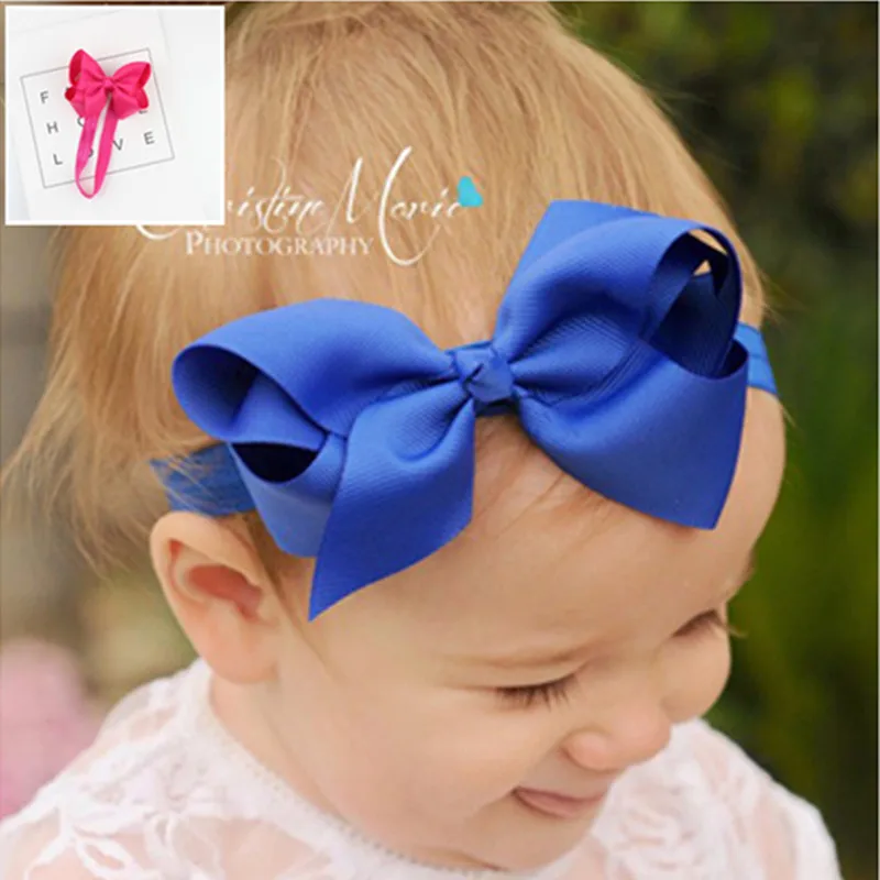 Fashion Baby Headwear Girls Bow Headbands Bowknot Flower Hair Accessories Elastic Hairbands hair ornaments Newborn Wrap Hairband (17)