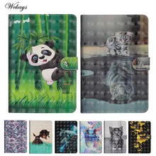 Wekays For Samsung Tab E 8.0 Cartoon Cat 3D Leather Fundas Case For Samsung Galaxy Tab E 8.0 T377 T375 T377V Tablet Cover Cases