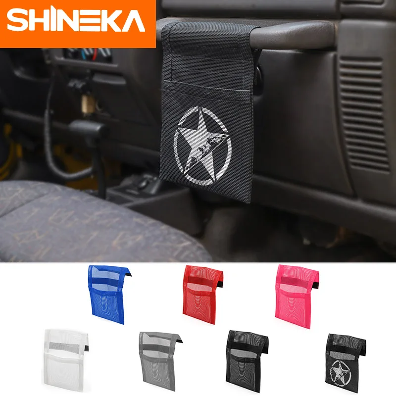 SHINEKA укладка для Jeep Wrangler TJ 1997-2006 автомобильный копировальный подлокотник ручка сумка для хранения для Jeep Wrangler TJ аксессуары