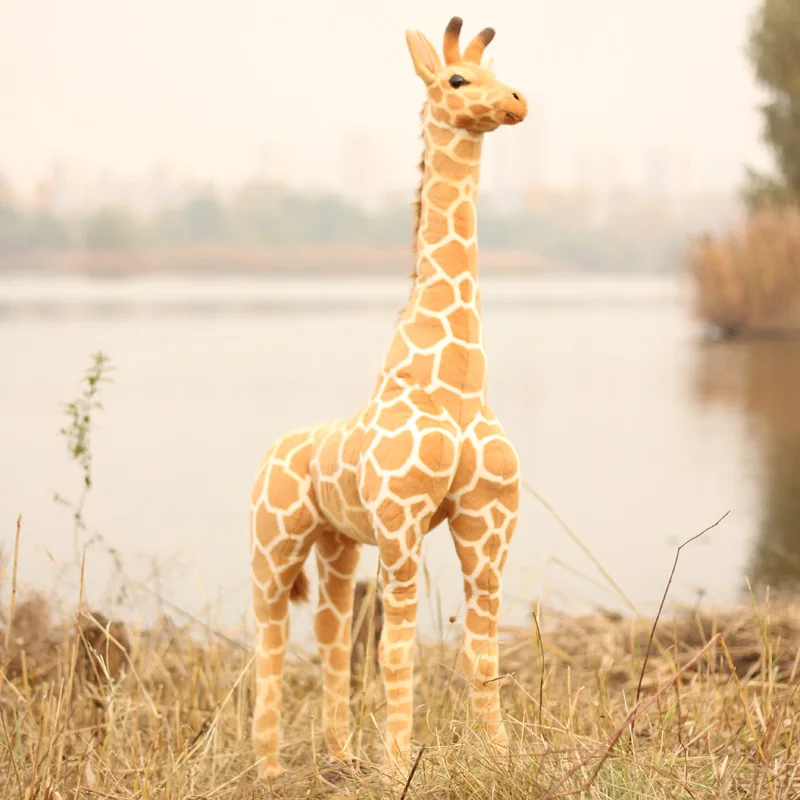 

100/120cm Simulation Giraffe Plush Toys Soft Animal Giraffe Doll Cute Stuffed Animal Dolls High Quality Birthday Gift Kids Toy