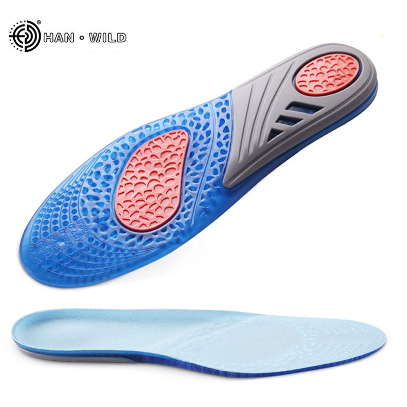 Silicon Gel Insoles Foot Care for Plantar Fasciitis Heel Spur Running