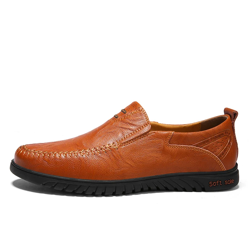 automne yellow Style Nouvelle red British Mocassins Printemps Hommes Appartements Cuir Conduite En Chaussures 37 47 Mode Taille 2018 Brown Grande Homme Noir Brown 17w7qSf