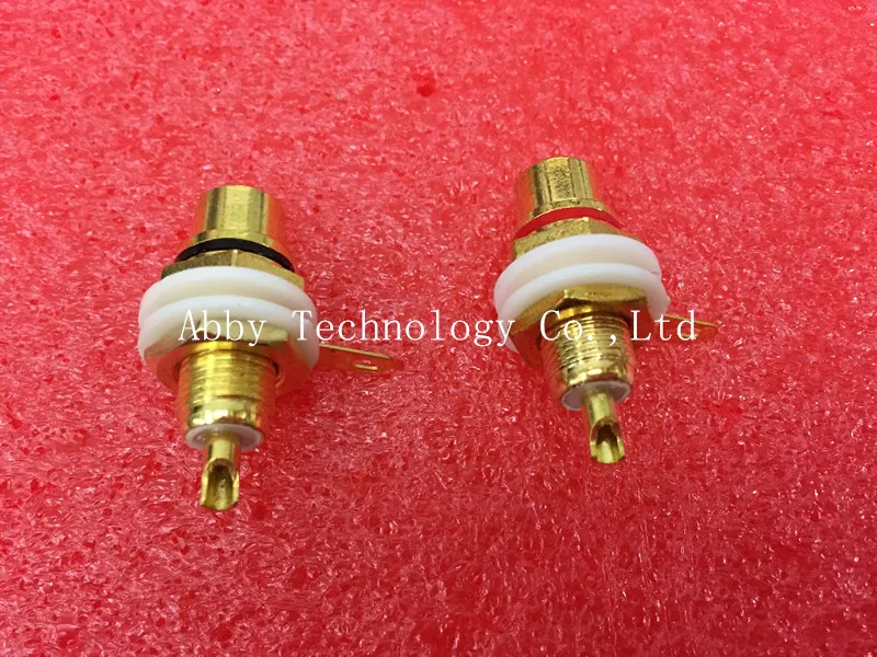 

20Pcs Gold Plated RCA Terminal Jack Plug Female Socket Chassis Panel Connector for Amplifier Speaker