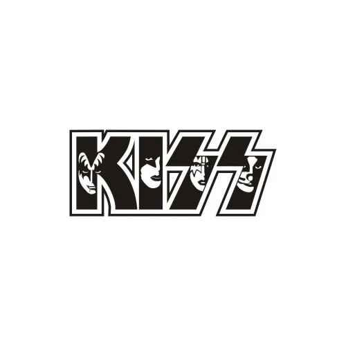 Автомобильные наклейки KISS Band, художественные музыкальные автомобильные наклейки, водонепроницаемые съемные автомобильные наклейки, декор багажника L104 - Название цвета: Black