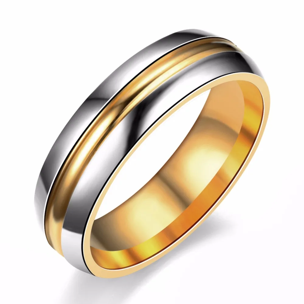 Титановые кольца для мужчин и женщин траекторное кольцо обручальное кольцо 6 мм