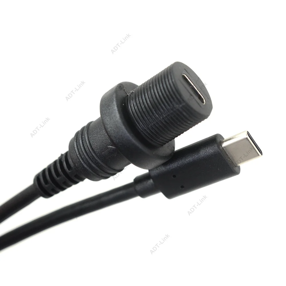 15 см 1 м USB 3,1 type-c IP67 водонепроницаемый кабель, USB-C type c IP 67 папа-мама Панель Крепление водонепроницаемый разъем удлинитель