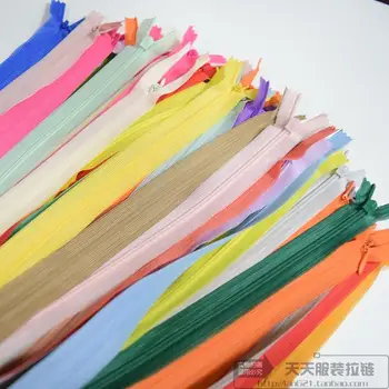 

SBS silk edge invisible zipper clothing accessories DIY dress skirt 25cm 40cm 60cm 70cm color card message