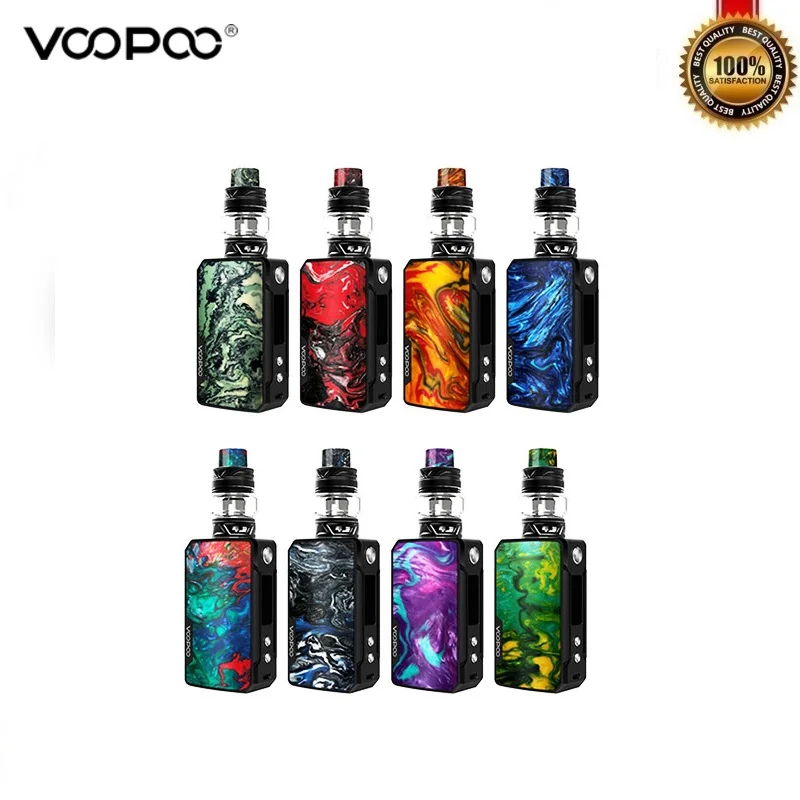 Оригинальный Voopoo Drag Mini Kit 117 Вт коробка мод с 5 мл Uforce T2 Vape Tank P2 N1 Coil Vaper Vaporizer Kit 4400 мАч встроенный аккумулятор