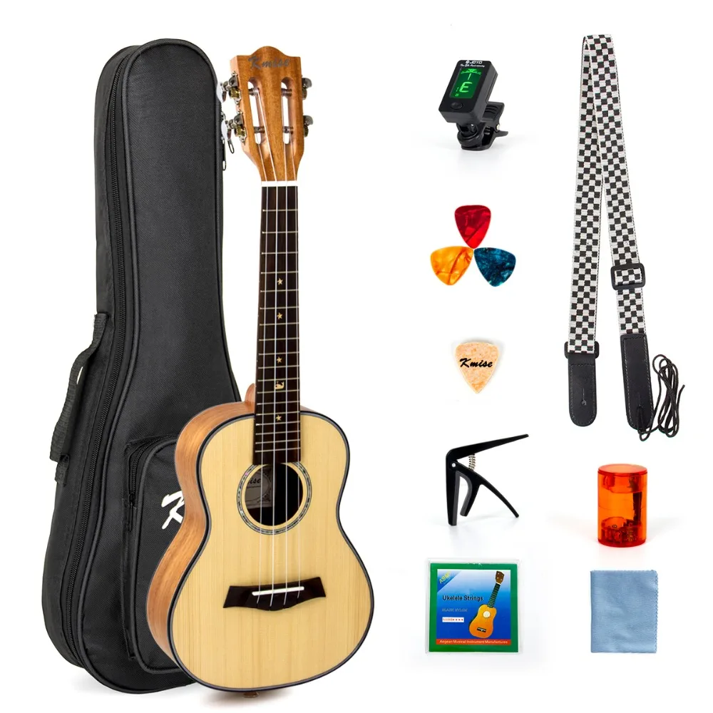 Kmise Concert Ukulele Solid Sparren Klassieke Gitaar Hoofd Ukelele 23 Inch Uke Beginner Kit Met Gig Bag Tuner Riem String picks Kmise Concert Ukulele Solid Sparren Klassieke Gitaar Hoofd Ukelele 23 Inch Uke Beginner Kit Met Gig Bag Tuner Riem String picks