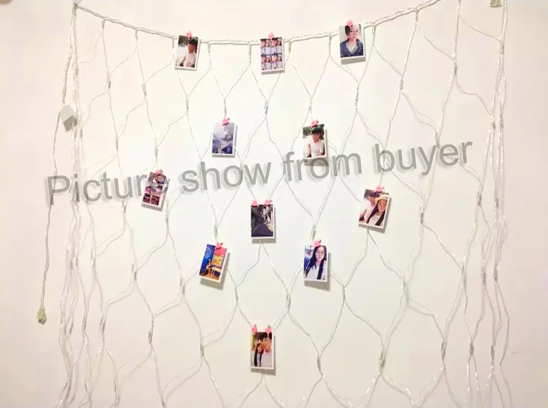 1.5mx1.5m 96LED garden outdoor Net Mesh Fairy web String Light twinkle lamp Lighting Christmas Xmas Wedding Garland Party Decor 4 color choose (19)