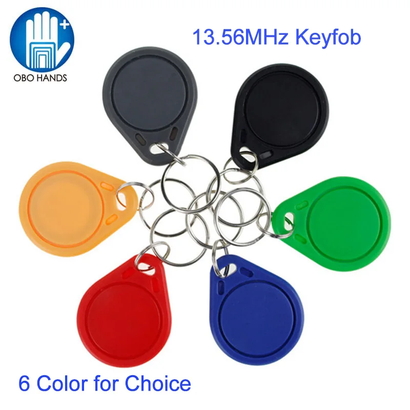OBO HANDS RFID 13 56 MHz NFC Tag Token Key Ring IC tags M1 s50 Compatible