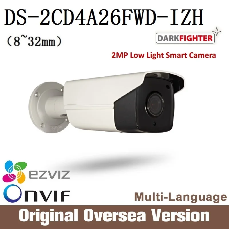 

HIKVISION original English version DS-2CD4A26FWD-IZH 8-32mm Ip Camera 1080p Poe smart IR WDR RJ45 darkfighter support upgrade