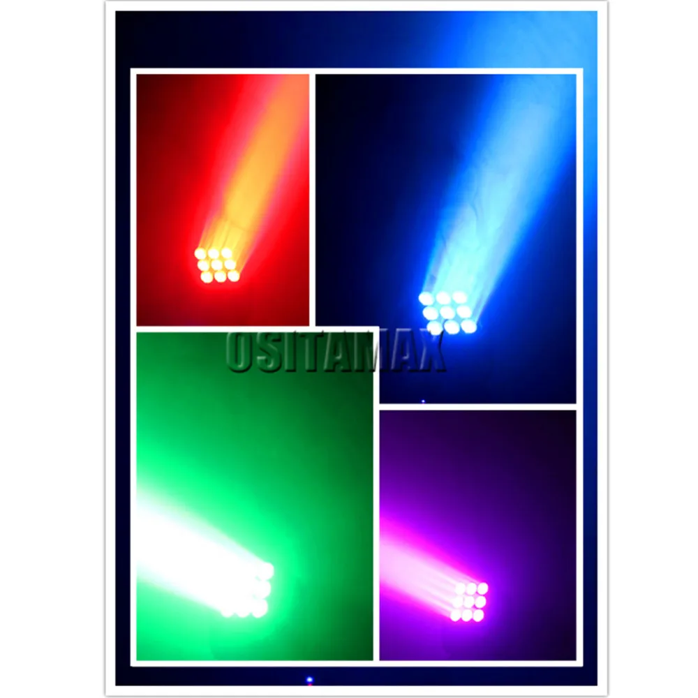 4 шт. 9x12 Вт rgbw 4в1 dj матрица blinder led аудитория перемещение головы мыть освещение