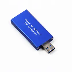 Компактный USB 3.0 USB3.0 для M.2 NGFF Ключ B SSD 2230 2242 Адаптер Конвертер Корпус Крышки Случая Box