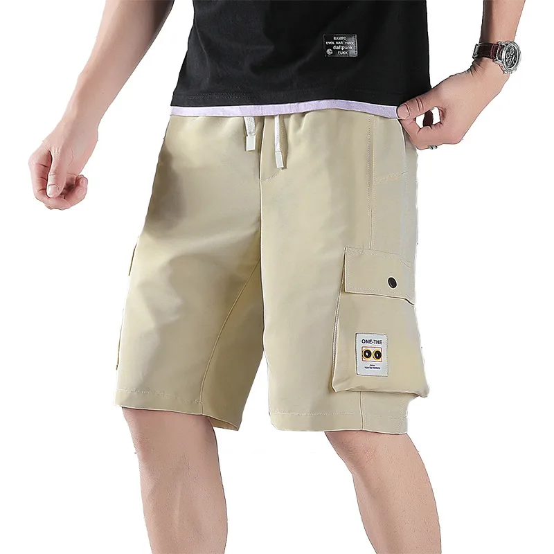 Плюс Размеры 4XL 5XL 6XL 7XL Для мужчин с несколькими карманами летние грузовые шорты 3-5