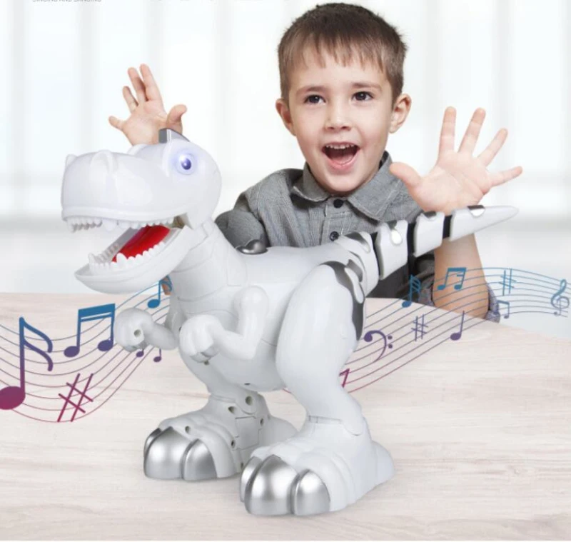 Interativo com Dança e Música Educacional Brinquedo Dinossauro Animatrônico Passeio Elétrico Indutivo 908c Toque Sensing 6 Animais eletrônicos