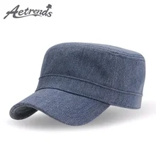 [AETRENDS] Ретро Хлопковая мужская Военная Кепка темно-синий моряк, капитан шляпа Z-3029