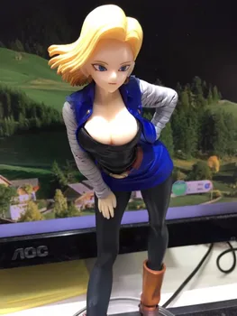 

19cm Japanese classic Anime figure Dragon Ball Z Android NO 18 Lazuli Sexy PVC Action Figure Collection Model Kids Toys Doll