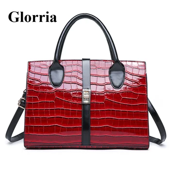 

Glorria 2020 Luxury Handbags Women Bag Alligator Leather Messenger Bags Women Big Shoulder Tote Bag Ladies Handbag Sac