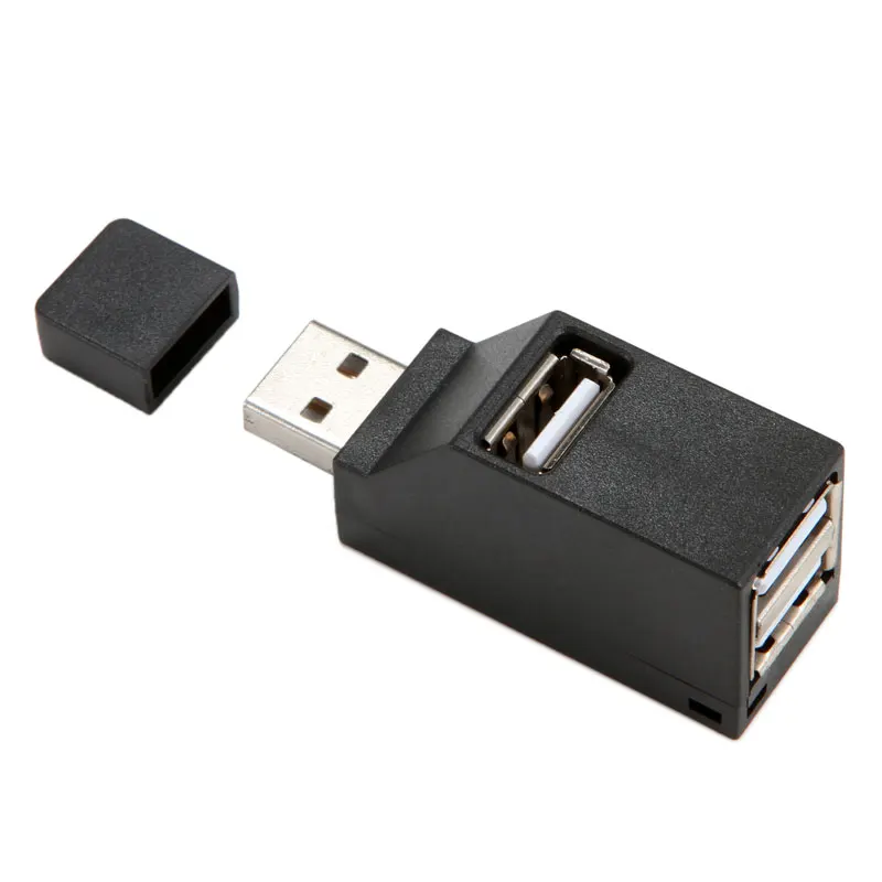 EASYA Mini USB 2,0 хаб 3 Порты портативный usb-концентратор 480 Мбит/с высокой Скорость тонкий usb-хаб черный для портативных компьютеров Применение