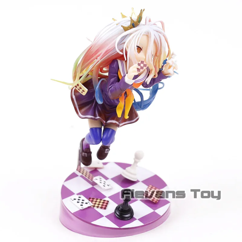 Goede Shiro GEEN GAME GEEN LEVEN GAME LEVEN Wit 3 Generatie Poker 1 8 Schaal PVC Figuur Collectible Beeldjes Speelgoed