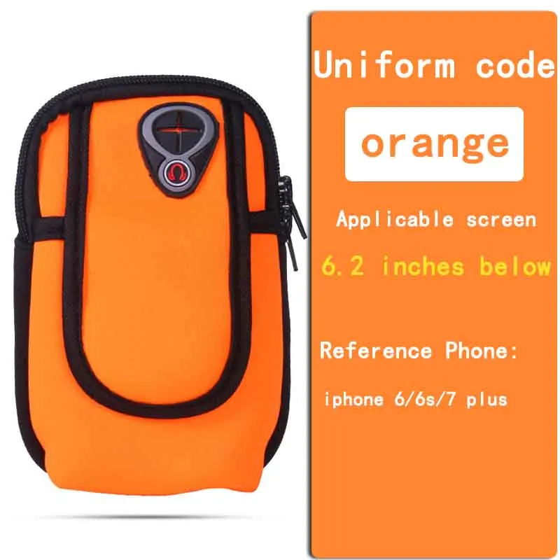  Sport Armband Case Zippered Fitness Running Waterproof Arm Bag Pouch Jogging Workout Cover For Mobile Phone Bag 