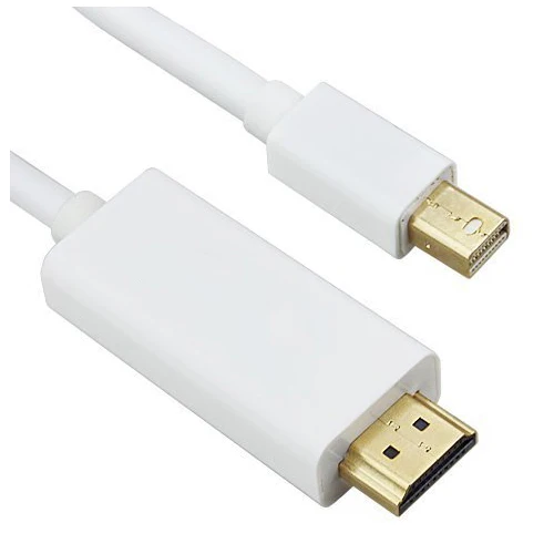 AAAE Top 3M Mini DisplayPort to HDMI кабель Mini DP to HDMI Thunderbolt-белый 3 метра