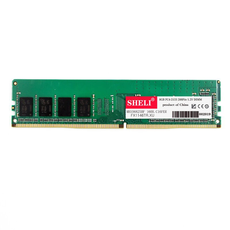 SHELI 8GB PC4 2133P DDR4 2133MHz 288Pin NonEcc DIMM Desktop Memory RAM 2