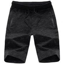 Однотонные мужские шорты 5XL летние мужские пляжные шорты хлопковые повседневные мужские шорты фирменная одежда для мужчин спортивные штаны уличная черная 3255