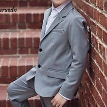 Детские костюм смокинг модные свадебные костюмы Жених Костюмы жениха Детские костюмы 2 шт