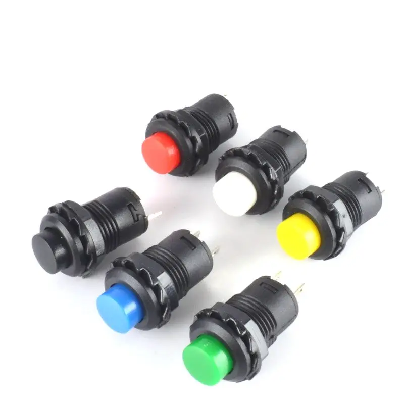 

10pcs Momentary Push Button Switch 12mm Momentary pushbutton switches 3A /125VAC 1.5A/250VAC Reset Button