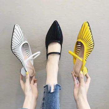 

2019 Summer New Designer Slippers Women Mules Shoes Fashion Sandals Stripe Slides Ladies Mules Female Luxury Slippers Thick Heel