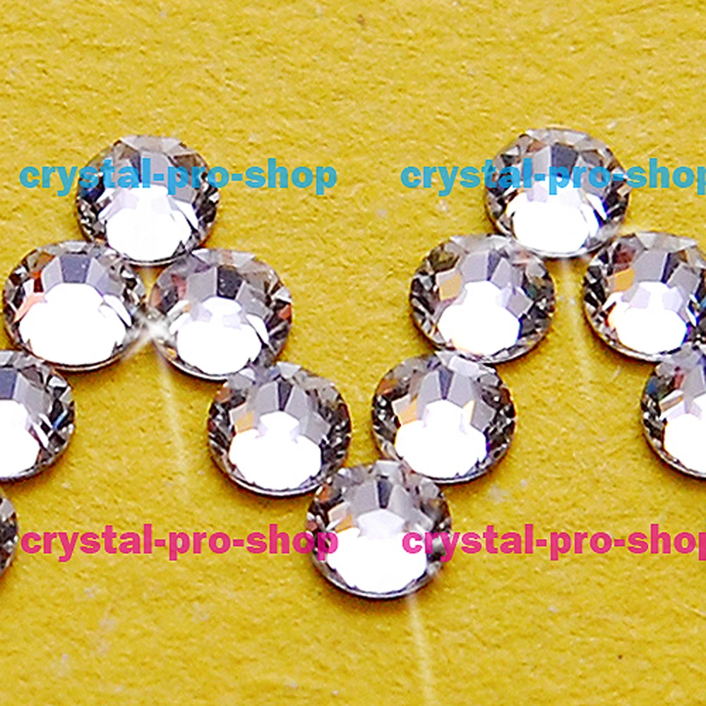 Ss5 элементы Swarovski кристально чистые(001) 72 шт 5ss(1,7-1,8) мм Горячая фиксация железные Стразы с плоской задней поверхностью для дизайна ногтей