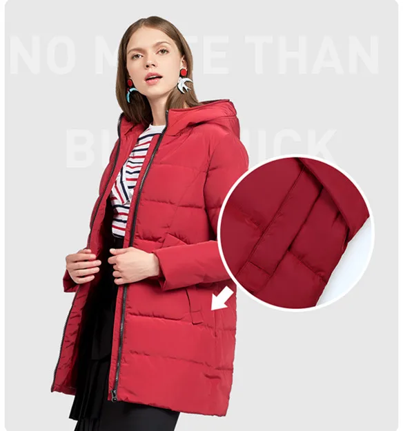 Down Jacket Women's Winter Parkas Long Down Coat 2018 Ladies Grey Duck Down Jacket Solid Hooded Coats Plus Size LZ961 (12)