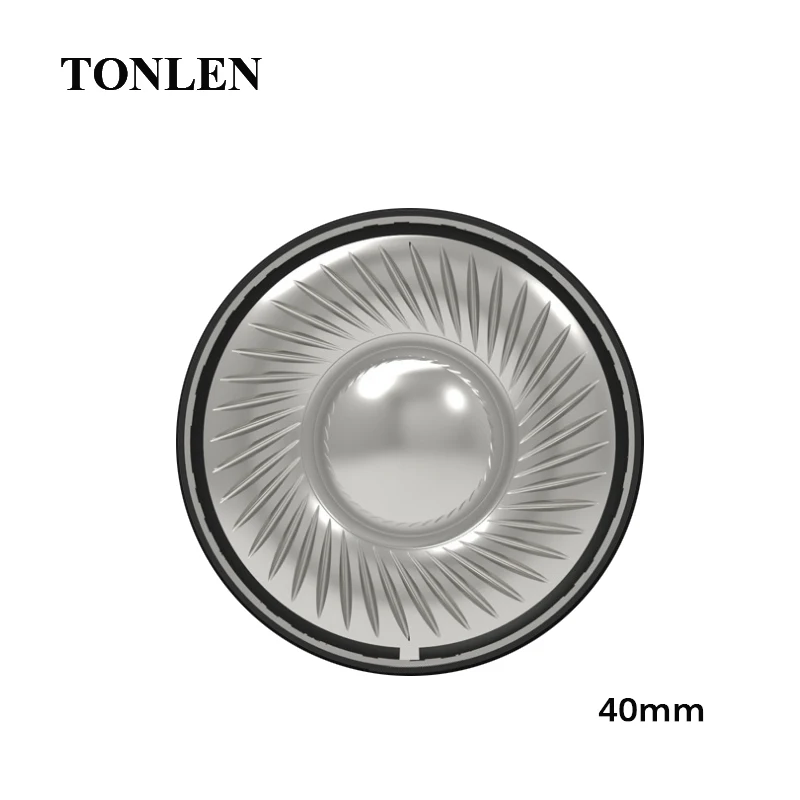 HIFI Headphone Speakers Accessories 40mm Headset Titanium Film Nonpaper Diaphragm 32ohms DIY Headphone Speaker Unit 2pcs